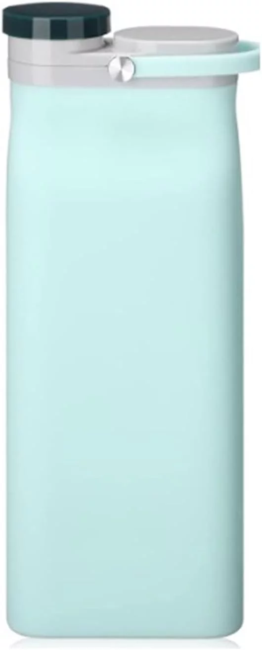 Portable Kettle Sports Water Bottles Outdoorsy Squeeze Water Bag Water Drinking Bottle Collapsible Water Bottles Travel Water Bottle Water bottle (Color : Blue, Size : 600ml)