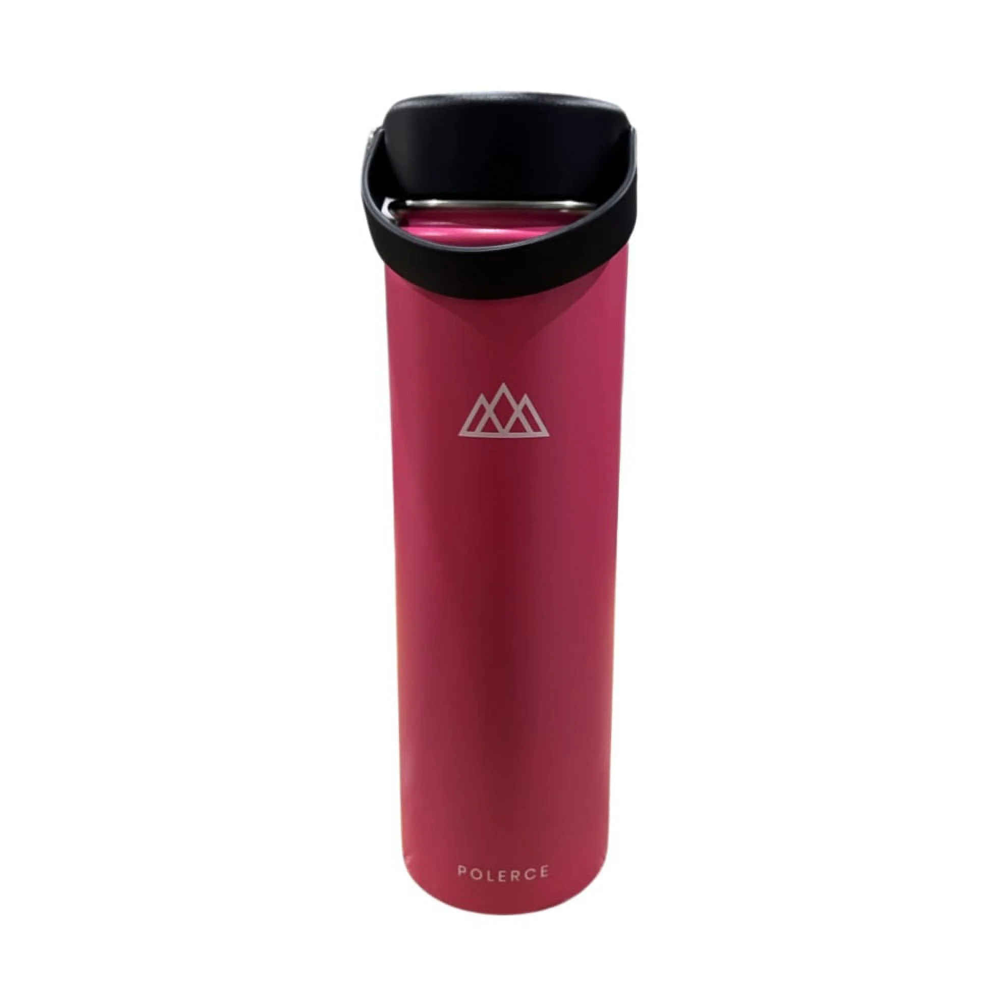 Vacuum Insulated Bottle - Stainless Steel Thermally Insulated Flask with Flex Cap- 21 fl oz - Pink - by Polerce