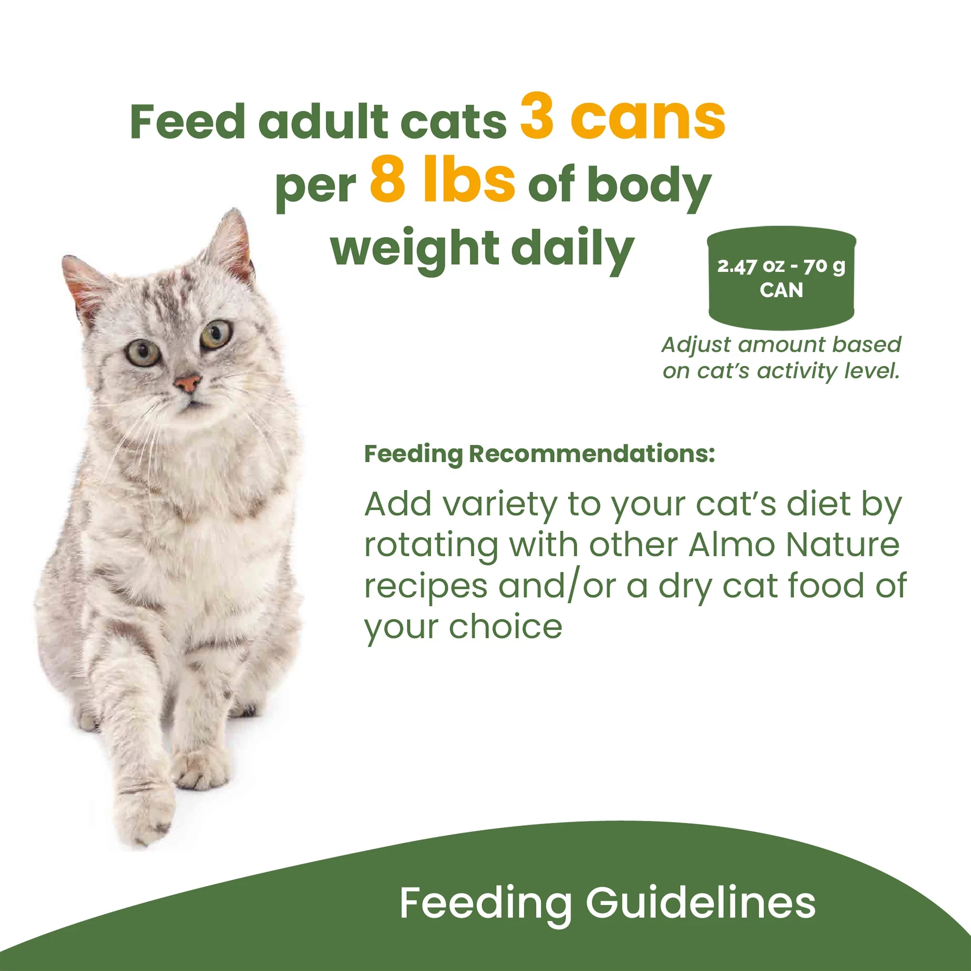 Almo Nature: Classic Complete Cat 12 Pack: Chicken Recipe With Ocean Fish & Pumpkin In Gravy - 2.47oz Cans, Adult Cat Canned Wet Food, Grain Free, Daily Meal