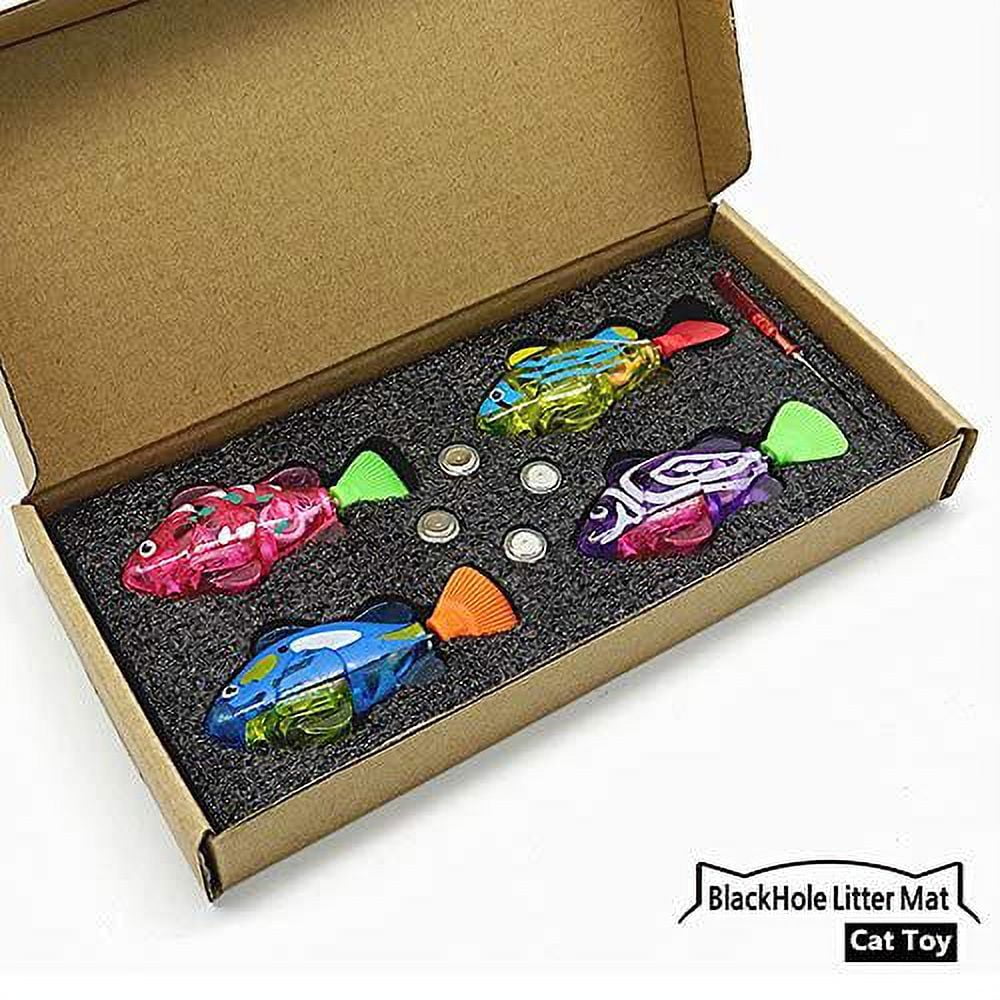 BlackHole Litter Mat with Interactive Cat Toy, Led light