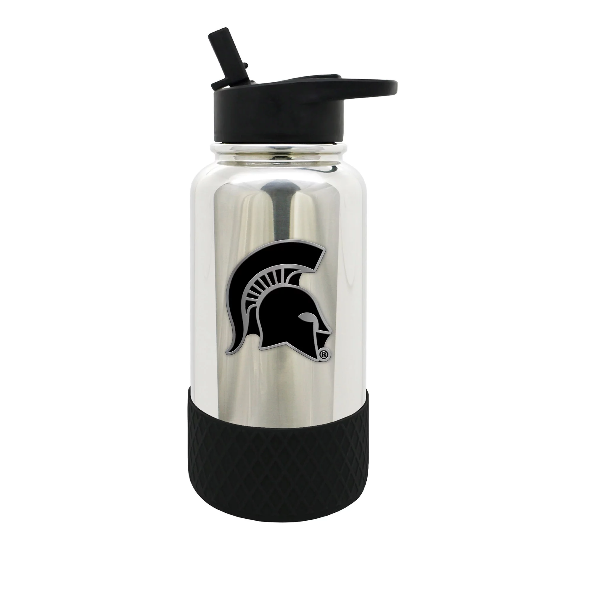 Michigan State Spartans 32 oz. Stainless Steel Chrome Thirst Water Bottle