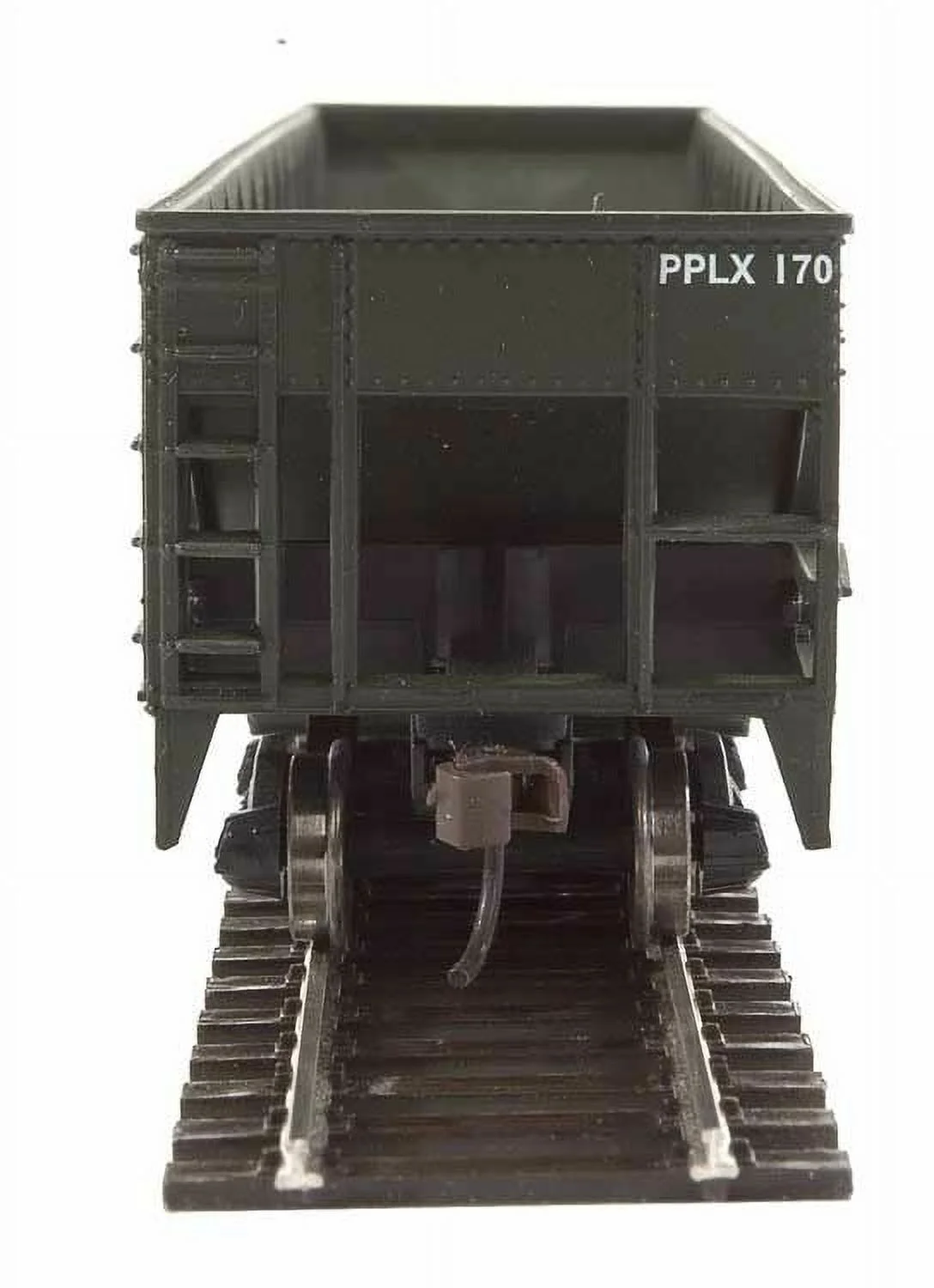 Walthers Trainline HO Scale Model Offset Quad Hopper - Ready to Run - Pennsylvania Power & Light Pplx #170