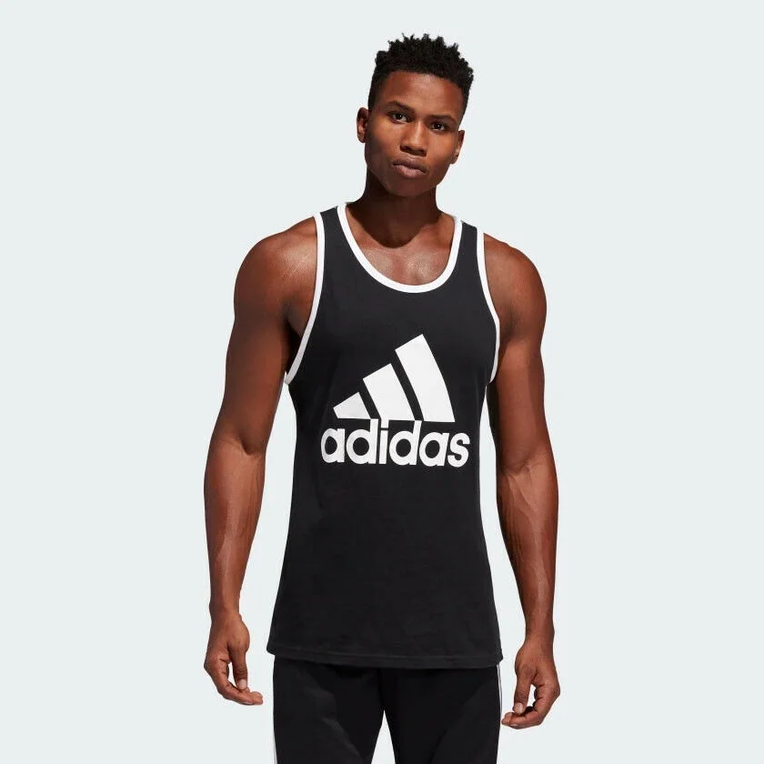 Adidas Men's BOS Badge of Sport Classic Tank Top DV2119 Black/White