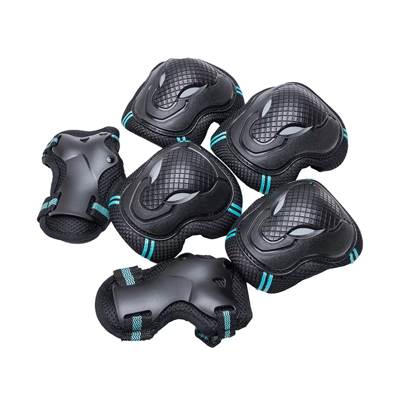 Nokiwiqis Adults Kids Protective Gear 6 Pcs, Knee Pads, Elbow Pads and Wrist Guard for Rollerblading Skateboard Cycling Skating Bike Scooter