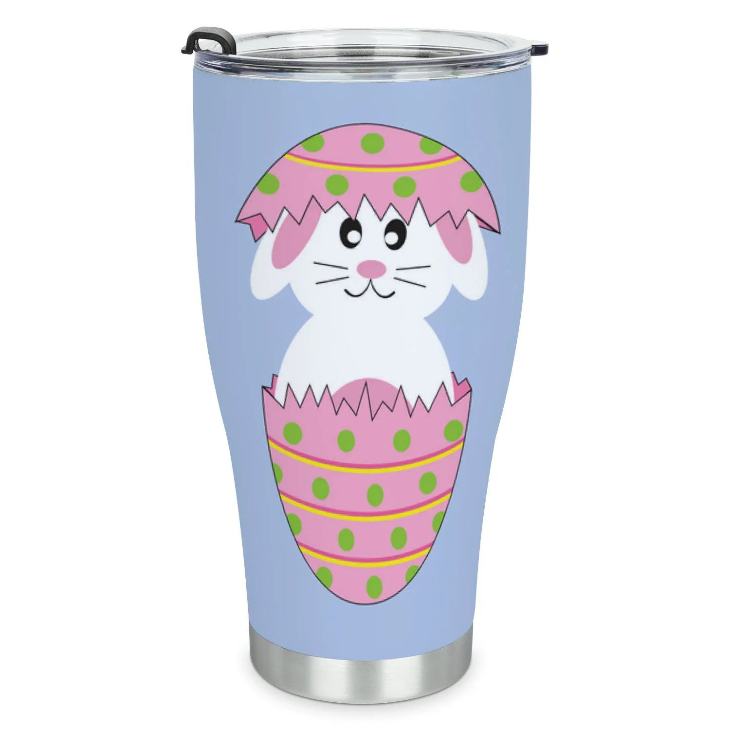 Hidove Stainless Steel Tumbler, Easter Bunnies 30oz Leak Proof & Stainless Steel Bottle for Hot & Cold Drinks - Coffee Travel Mug, Water Metal Canteen, Thermal Cup