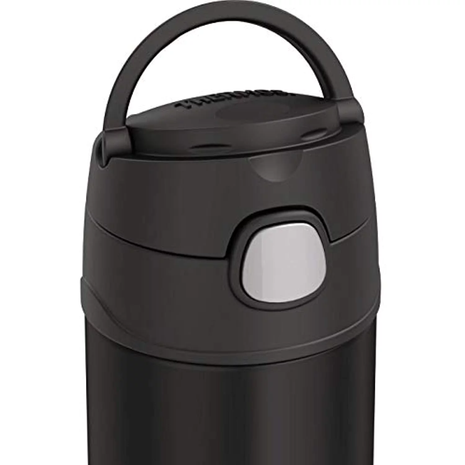 Collection 16oz Insulated Thermos FUN tainer BPA FREE Water Bottle w Carrying Loop (Matte Black)