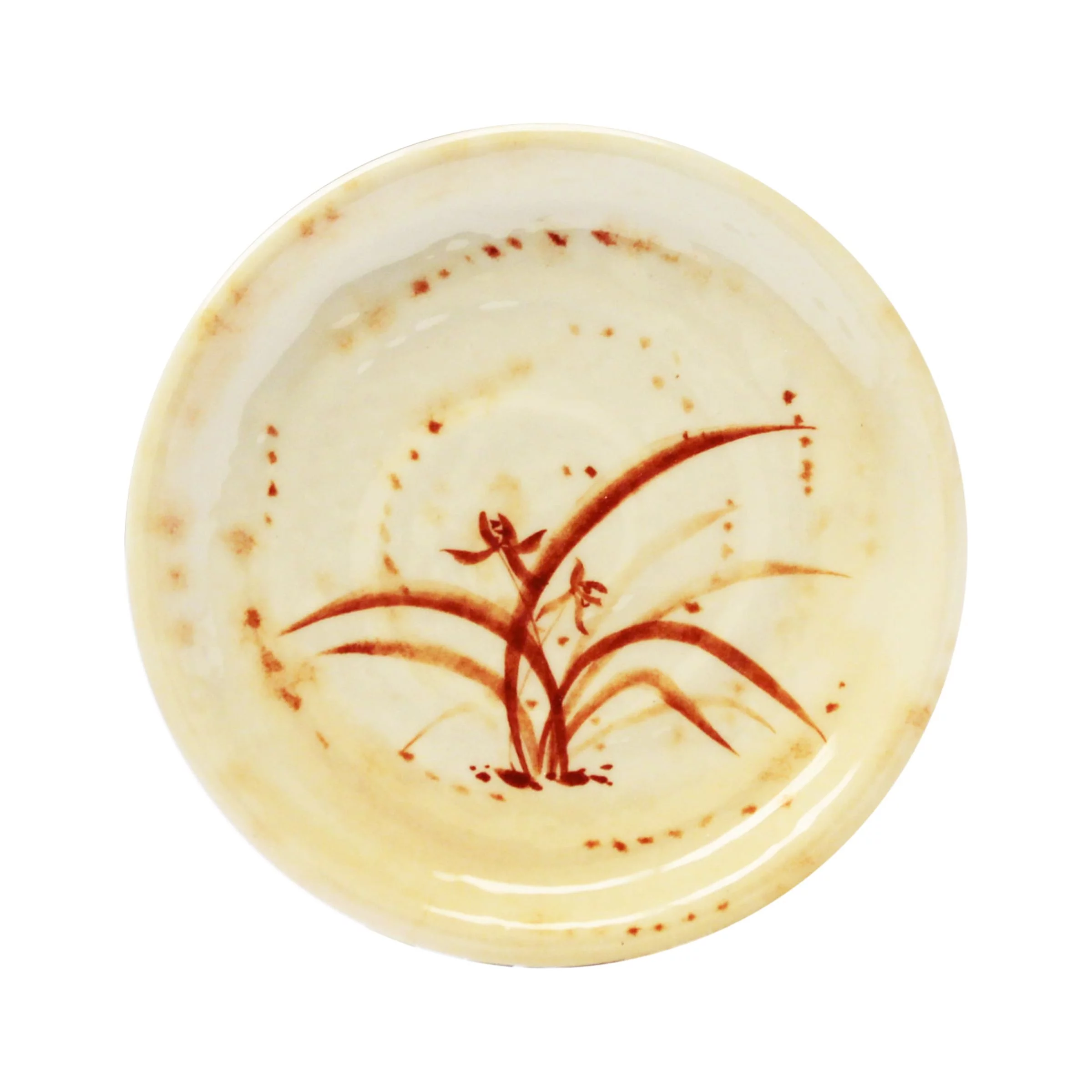 Excellante Gold orchid melamine dinnerware collection 4