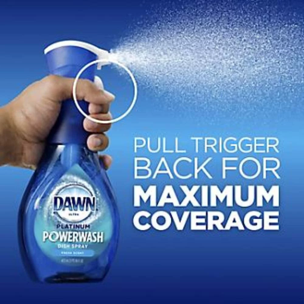 Dawn Platinum Powerwash Dish Spray Dish Soap Fresh Scent 16oz Spray +2 Refills