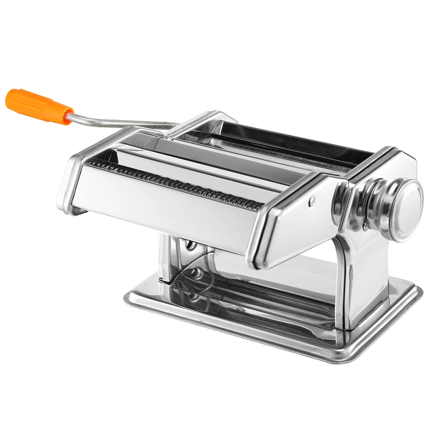 Pasta Maker Roller Machine Fettuccine Noodle Maker with 6 Thickness Settings Stainless Steel