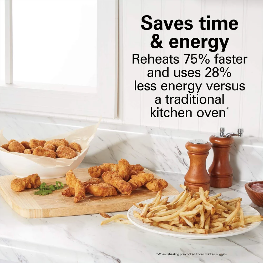 Hamilton Beach 31436 Sure-Crisp Countertop Air Fryer/Toaster Oven Stainless Steel Bundle with 1 Year Extended Protection Plan