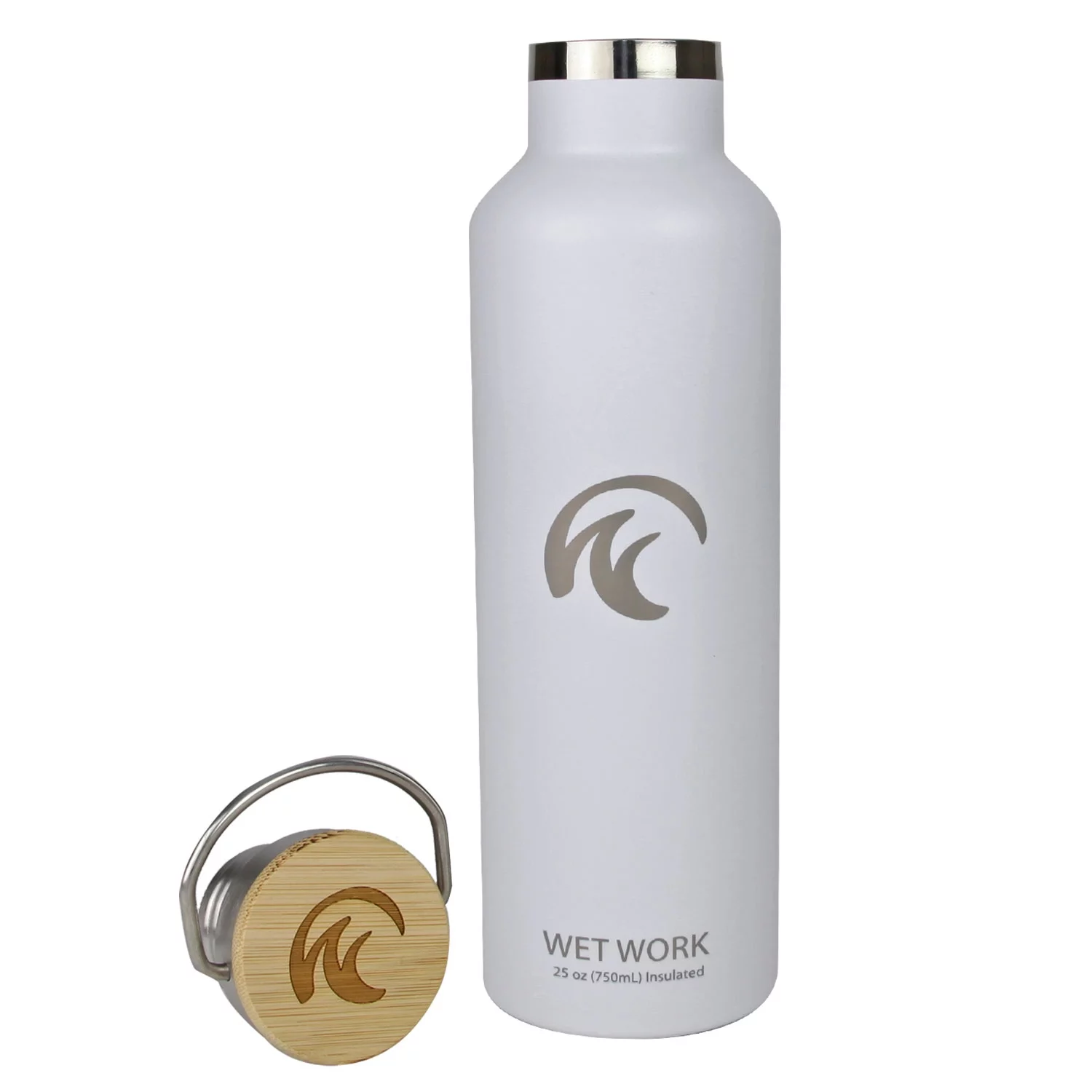 Wet Work Forever Cold Water Bottle (750ml)- White