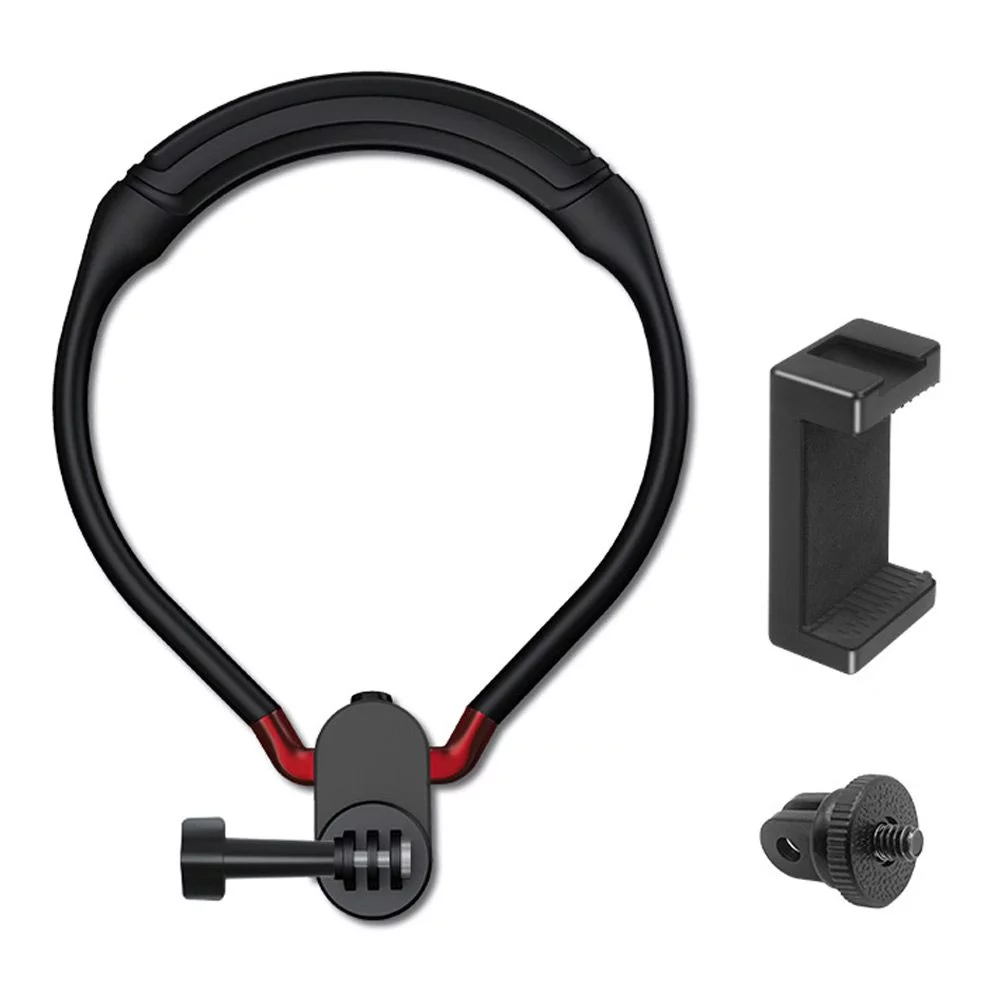 Universal Vlog Shoot Accessories Neck Mount Silicone Camera Bracket for GoPro hero Neck Hanging Racket for DJI