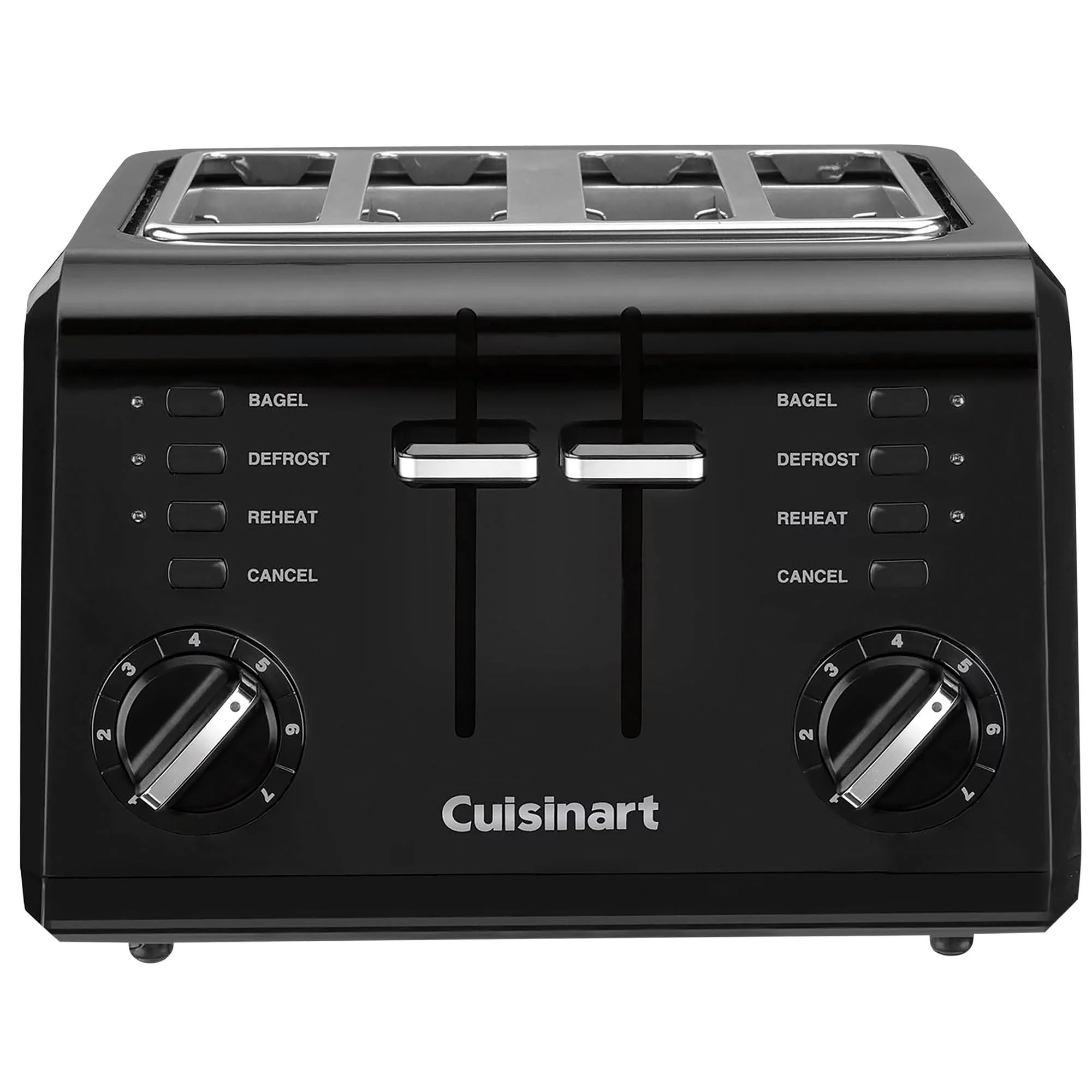 Cuisinart CPT-142BKFR Compact 4-Slice Toaster, Black (Certified Used)