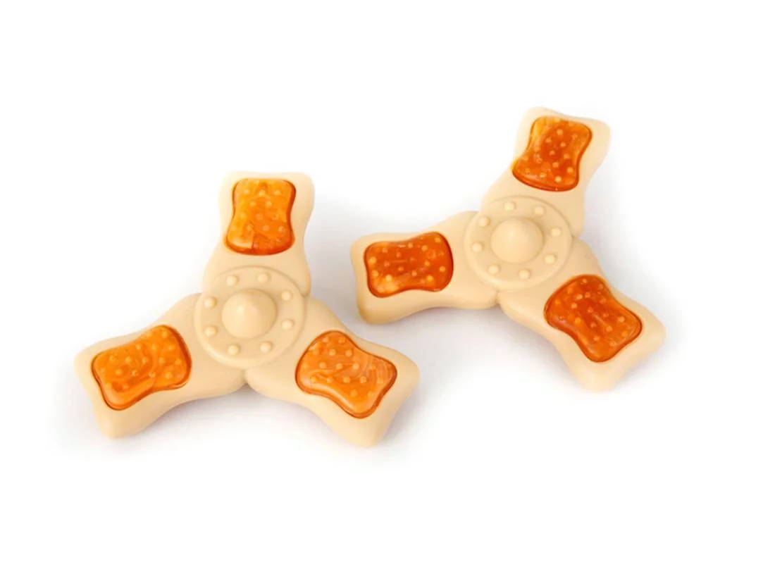 Hartz Chew 'n Clean Small Tri-Point Small Dog Chew Toy, Chicken Flavored for Moderate Chewers, 2 Pack