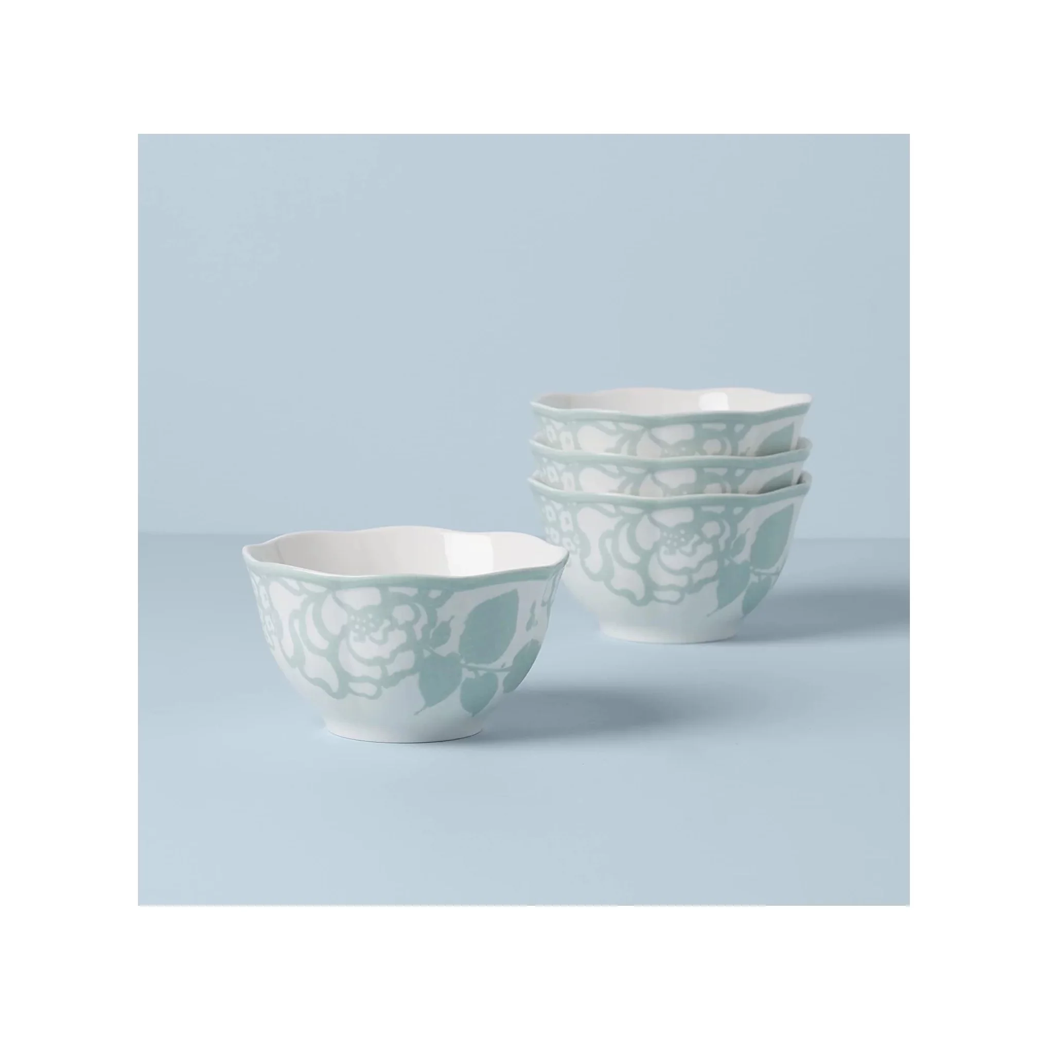 Lenox Butterfly Meadow Cottage Rice Bowl, Set Of 4, Sage
