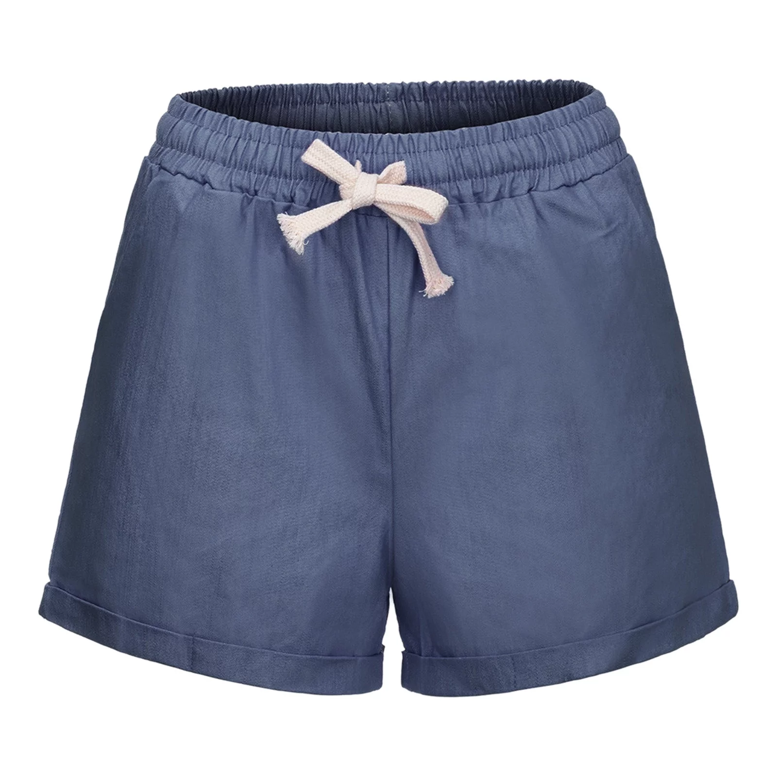 QGQM Shorts for Women Dressy Summer Plus Size Comfy Pocketed Pants Board Shorts Elastic Waist with Pockets and Drawstring Hiking Shorts