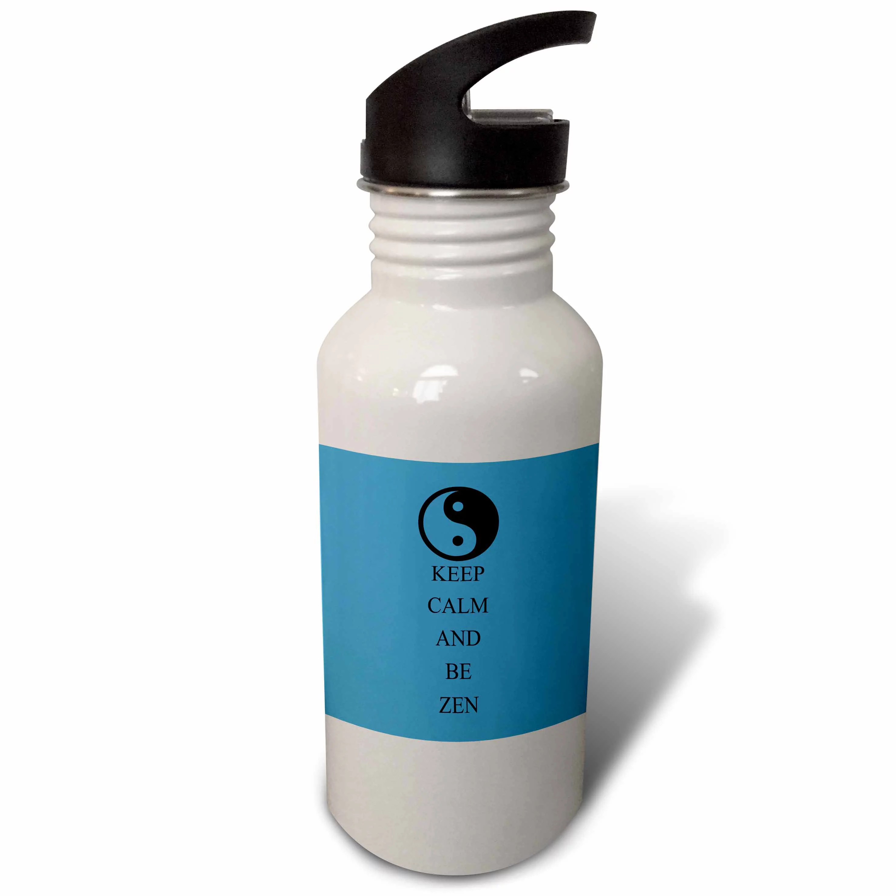 Keep Calm and Be Zen with Yin Yang Symbol 21 oz Sports Water Bottle wb-108872-1