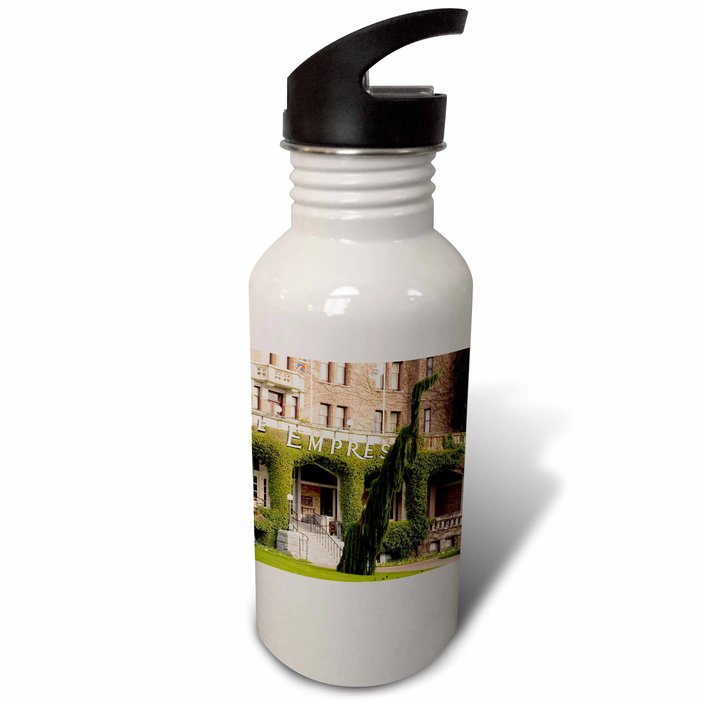 British Columbia, Victoria, Empress Hotel evening light-CN02 TDR0006 - Trish Drury 21 oz Sports Water Bottle wb-72651-1