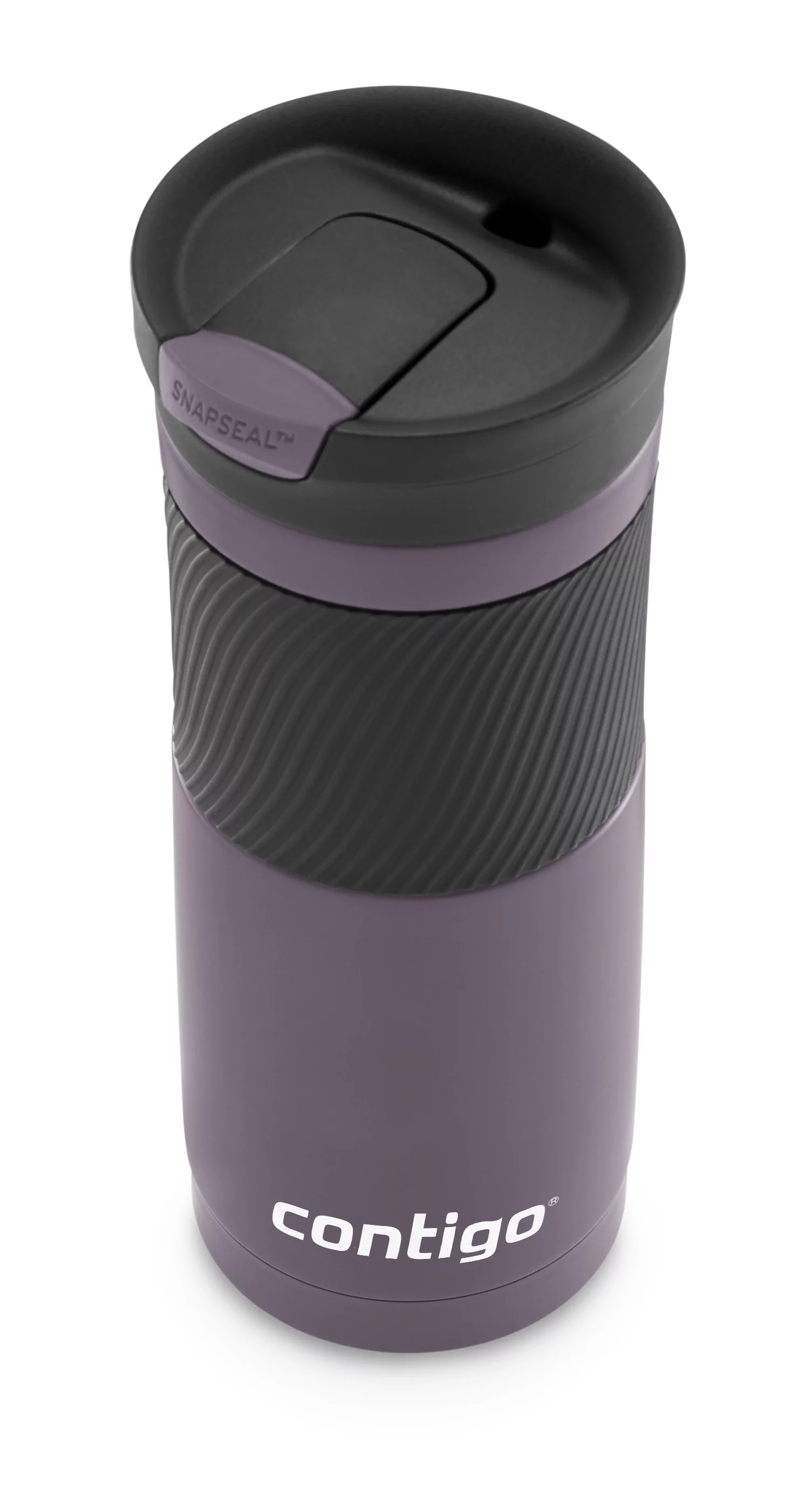 Contigo Byron Snapseal 20 oz Vacuum-Insulated Stainless Steel Travel Mug, Dark Plum