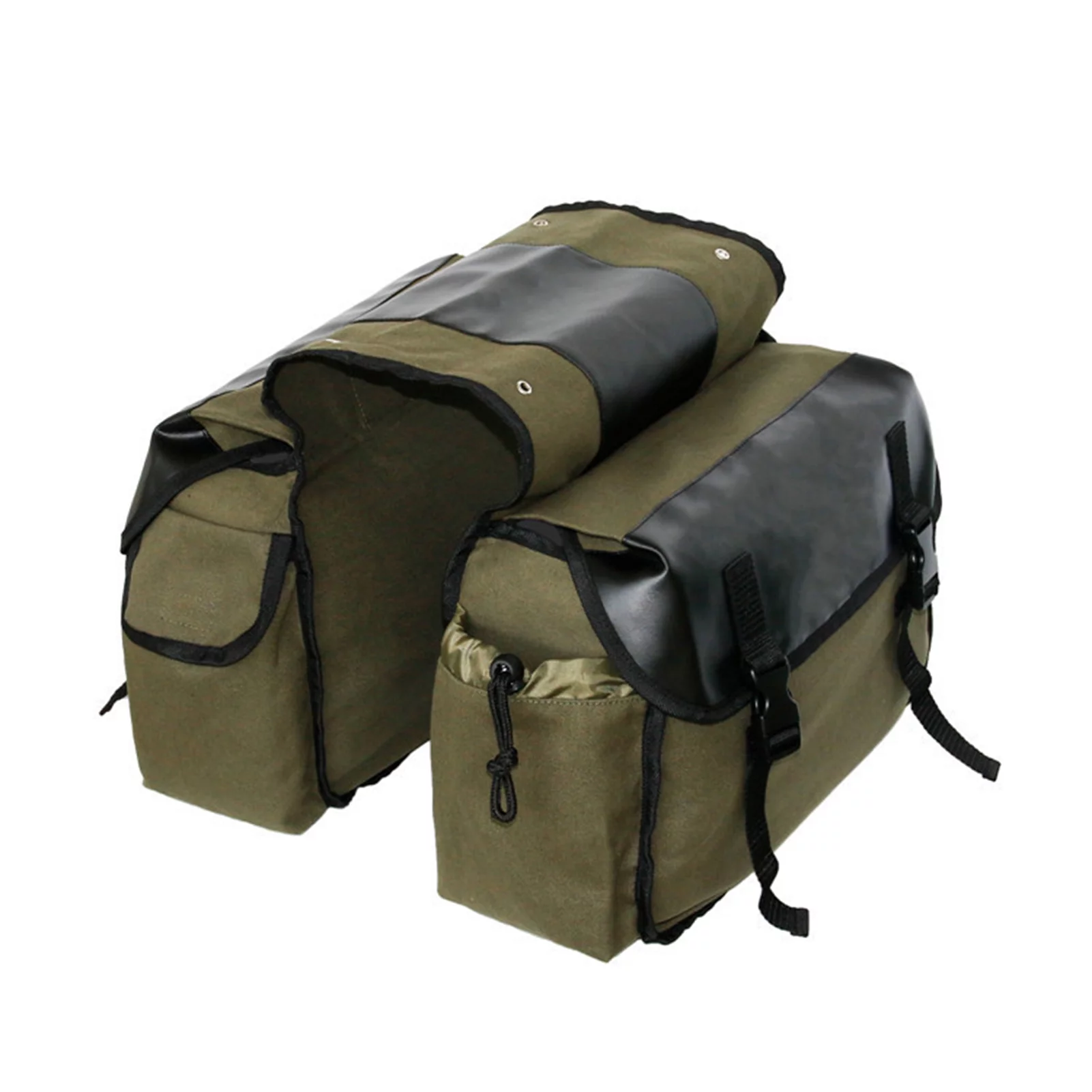 Andoer Durable Motorbike Side Tools Bag, Canvas Waterproof Panniers Box for Motorbike