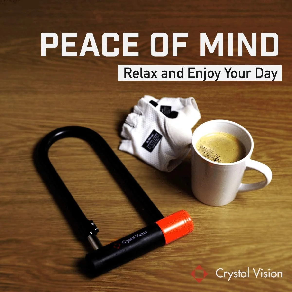 130db Alarm Padlock and Bike U Lock Combo