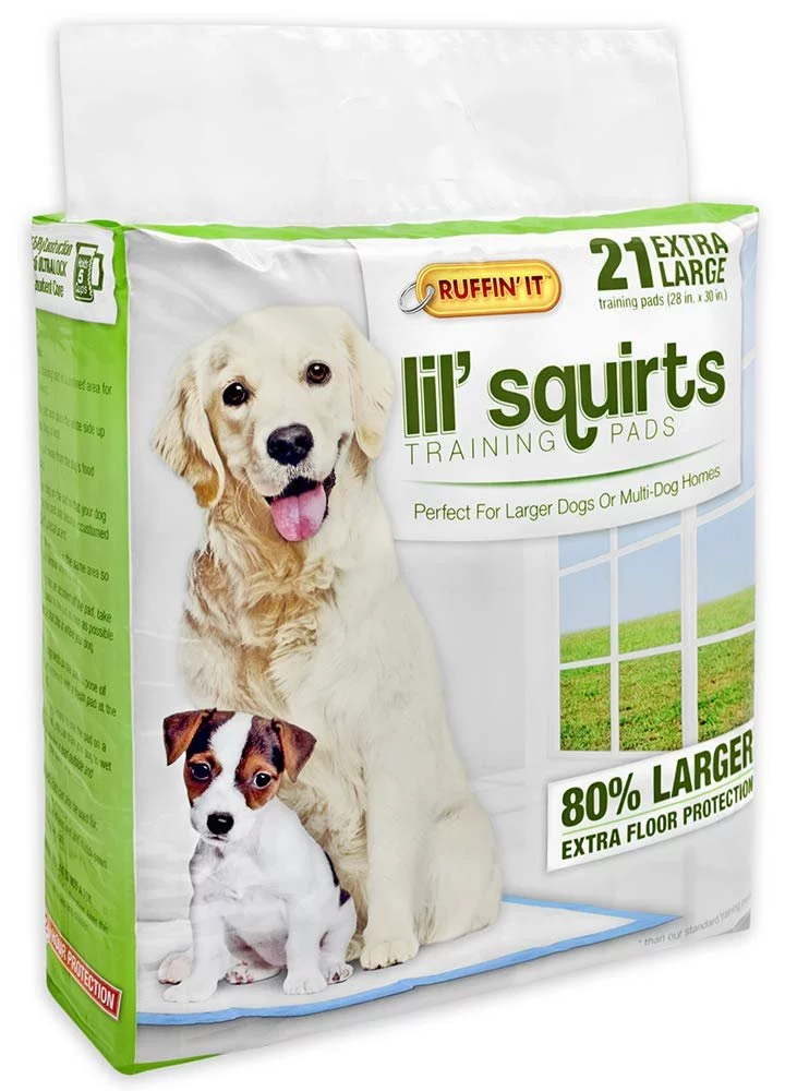 RUFFIN' IT 7N82001 Training Pads for Housebreaking Puppies, X-Large 21 Pads