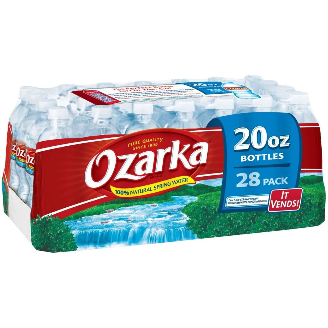 Ozarka Natural Spring Water 20 Fluid Ounce (Pack of 28)