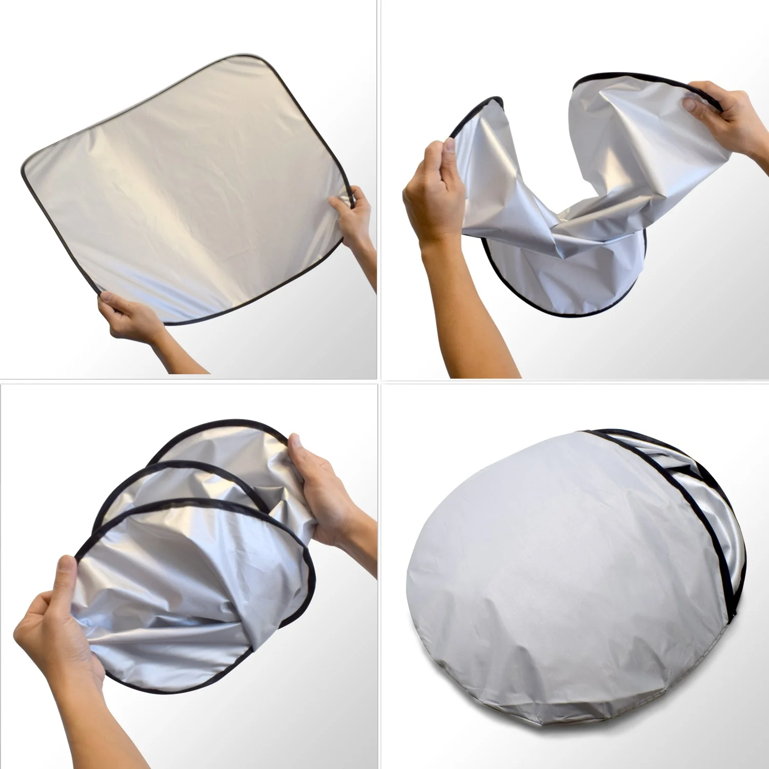 Nissan Maxima Dual Panels Easy Folding Windshield Sun Shade