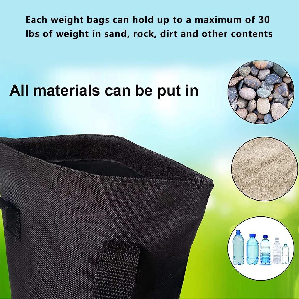 1111Fourone 4pcs Pop-up Tent Sandbags Outdoor Instant Canopy Sand Bags Waterproof Empty Patio Umbrella Weights