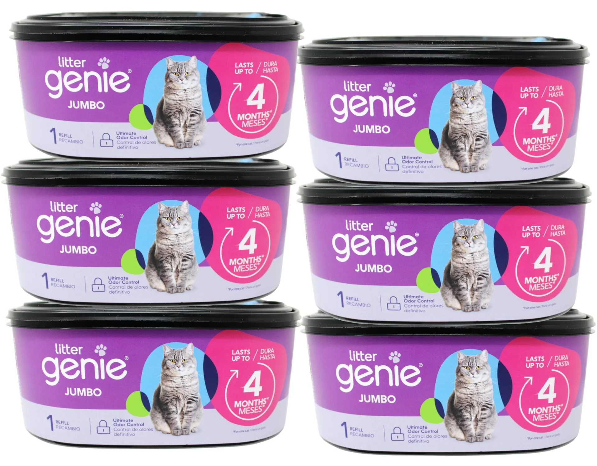 Litter Genie Jumbo Refill, 28ft, 1 Count - 6 Pack