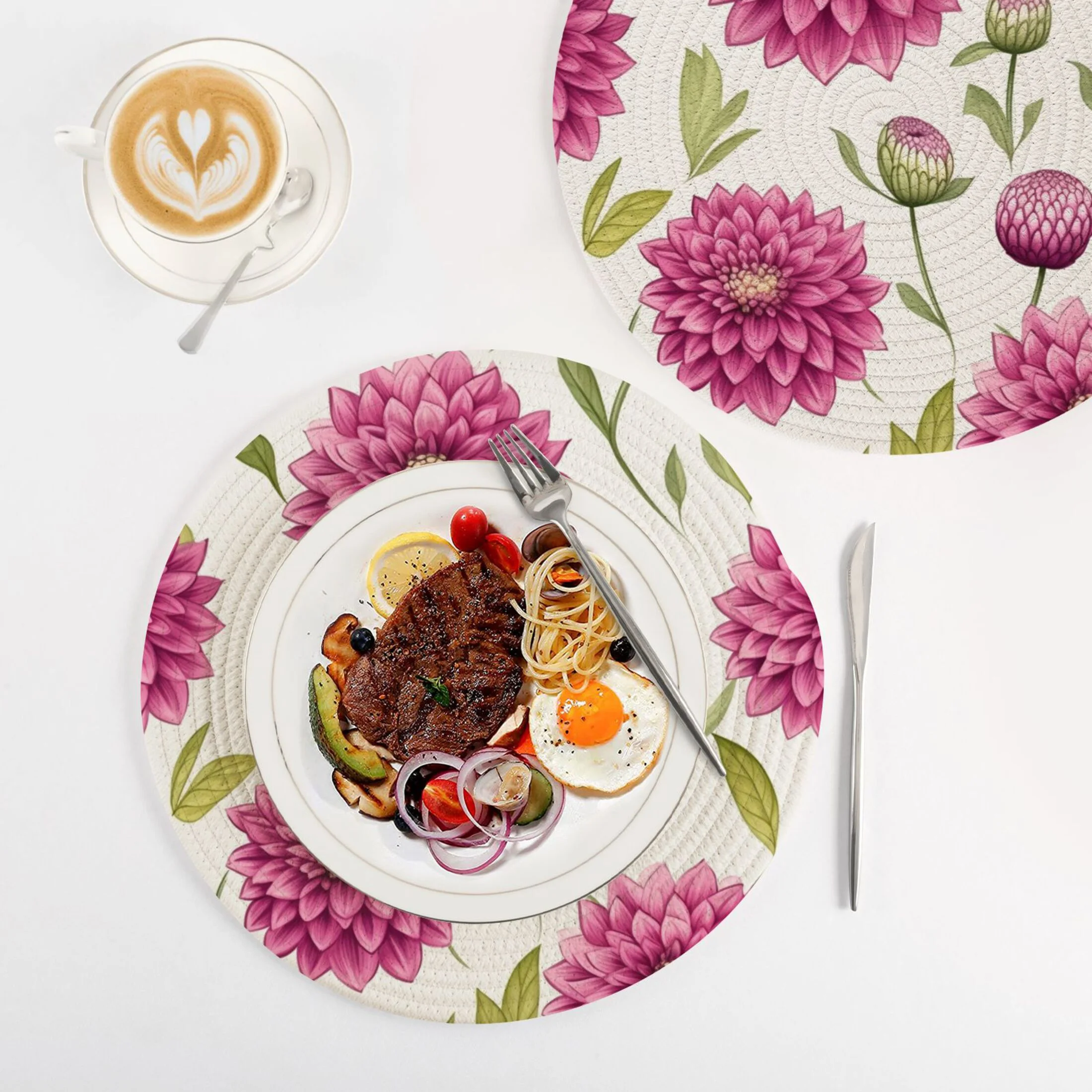 Blooming Flowers 3 PCs Pot Holders Trivets Kitchen 15