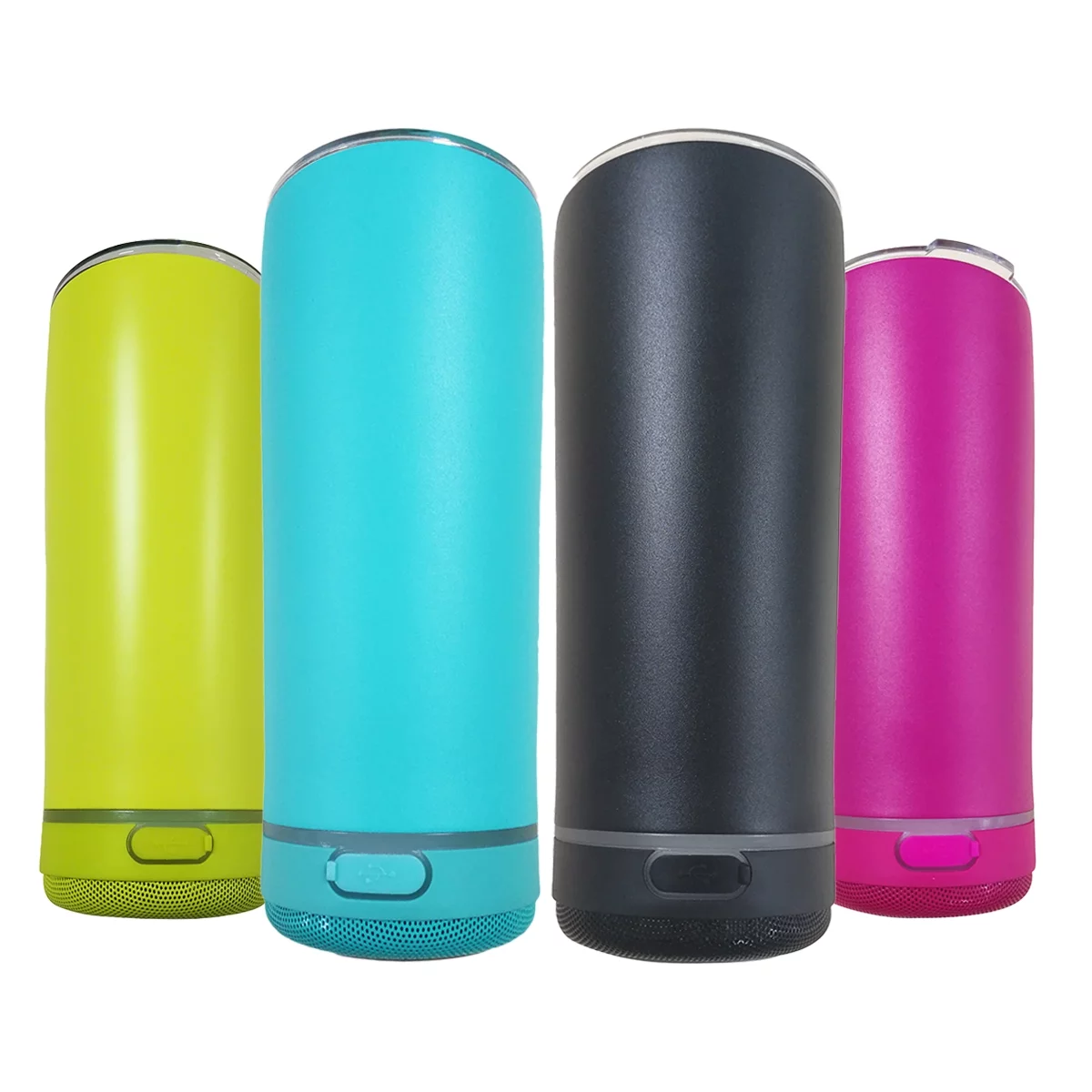 Zunammy 18 OZ Stainless Steel Double Wall Insulated Tumbler with Bluetooth Speaker - Pink