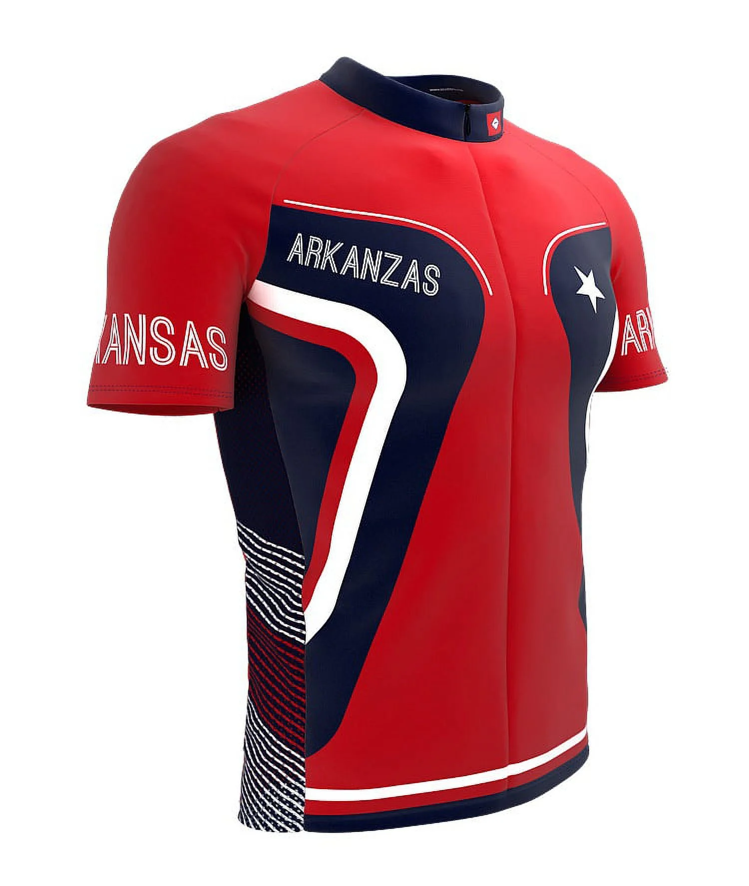 Arkansas Bike Short Sleeve Cycling Jersey for Men - Size XS