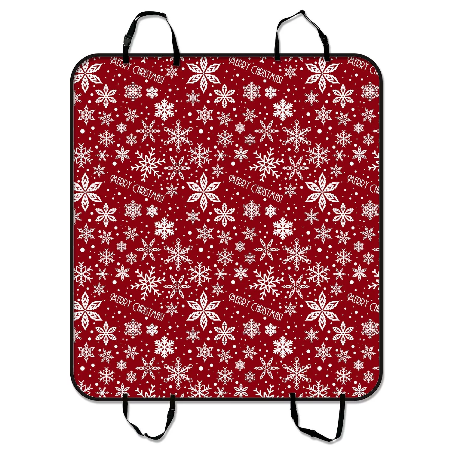 ZKGK Snowflake Dog Car Seat Cover Dog Car Seat Cushion Waterproof Hammock Seat Protector Cargo Mat for Cars SUVs and Trucks 54x60 inches