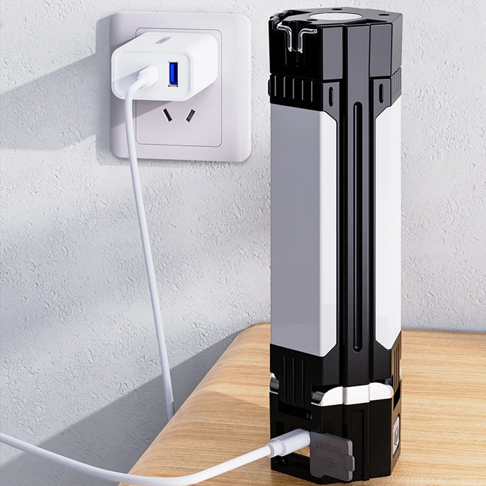 Dazzduo Tent for 5 L-E Sidelight Lantern Power Patio Camping Bank LED Foldable 5 dsfen Inspection Fishing Portable Light Flashlight 5 Modes with , Multifuncational Hiking Function SIUKE ERYUE Campsite