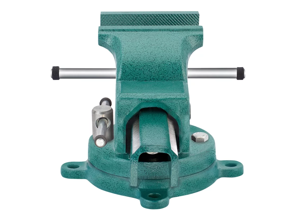 KANCA - KAD-150,KADETT PARALLEL VISE With 360° Rotating Swivel Base,Drop-Forged Bench Vise,Jaw Opening(Max) 7 INCH,Strong Hand Tools and Machinist Vise,Tools & Home Improvement Product,Green Colour