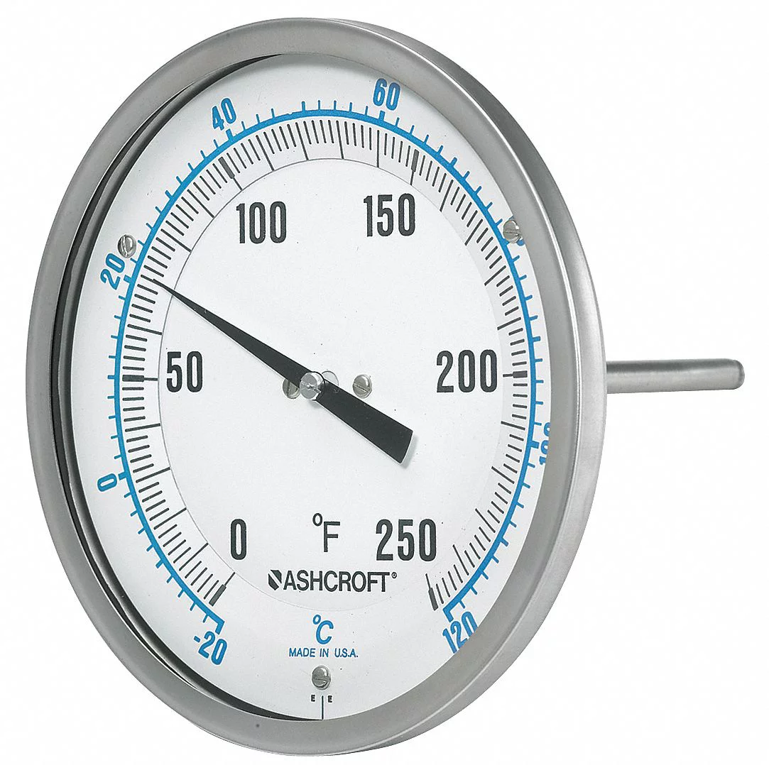 Ashcroft Dial Thermometer,Bi-Metallic,5 in Dial  50EI60R