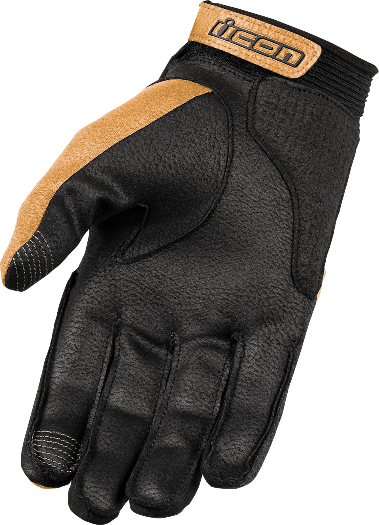 Icon Superduty 3 Mens Leather Motorcycle Gloves Tan 3XL