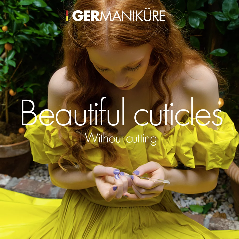 GERMANIKURE Crystal Glass Nail File Set in Magenta Leather Case – Handmade in Czech Republic – Professional Manicure & Pedicure Supplies – Glass Cuticle Stick, Pusher, Callous Remover