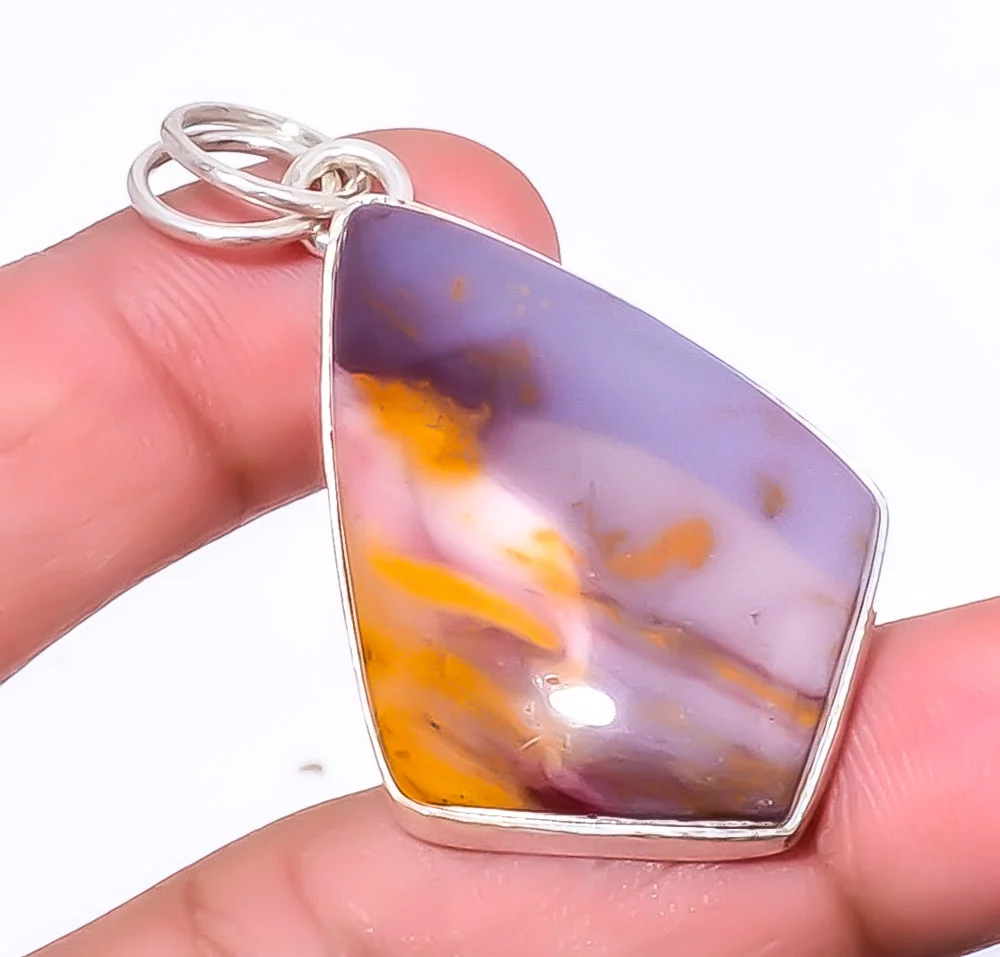 Mookaite - Australia Handmade Gemstone 925 Silver Plated Pendant 1.95