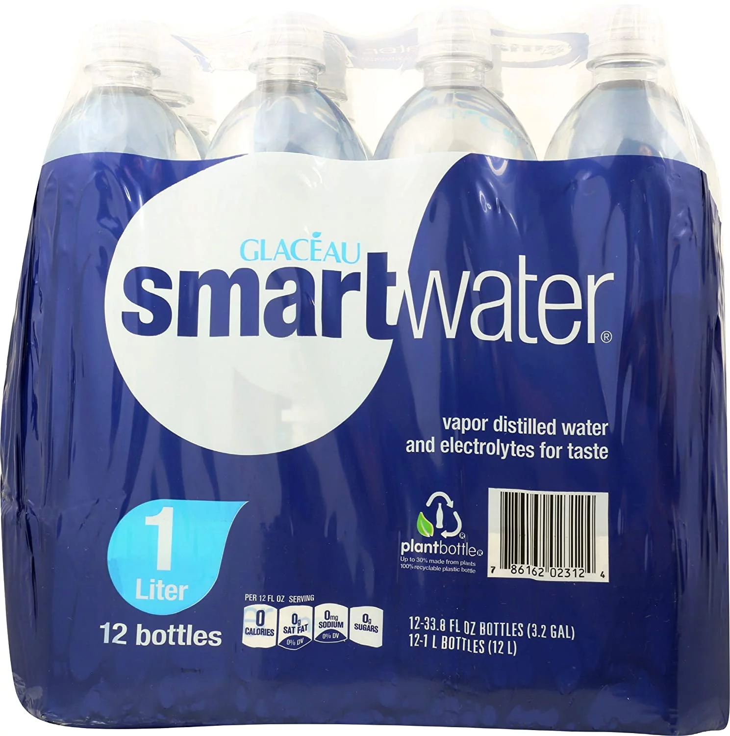 GLACEAU Smart Water 33.8 Fl Oz (Pack of 12)