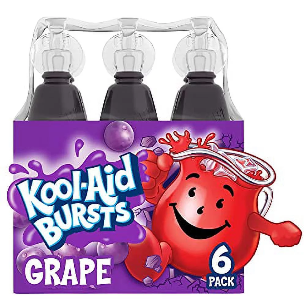 Kool-Aid Bursts, Grape, 6.75 Oz, 6 Ct (Pack of 2)