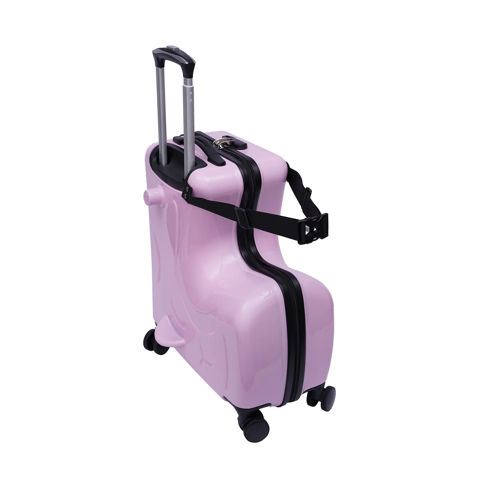 TFCFL Travel Suitcase with Spinner Wheels Children Thickening Trolley Case Unisex Pink 19.69