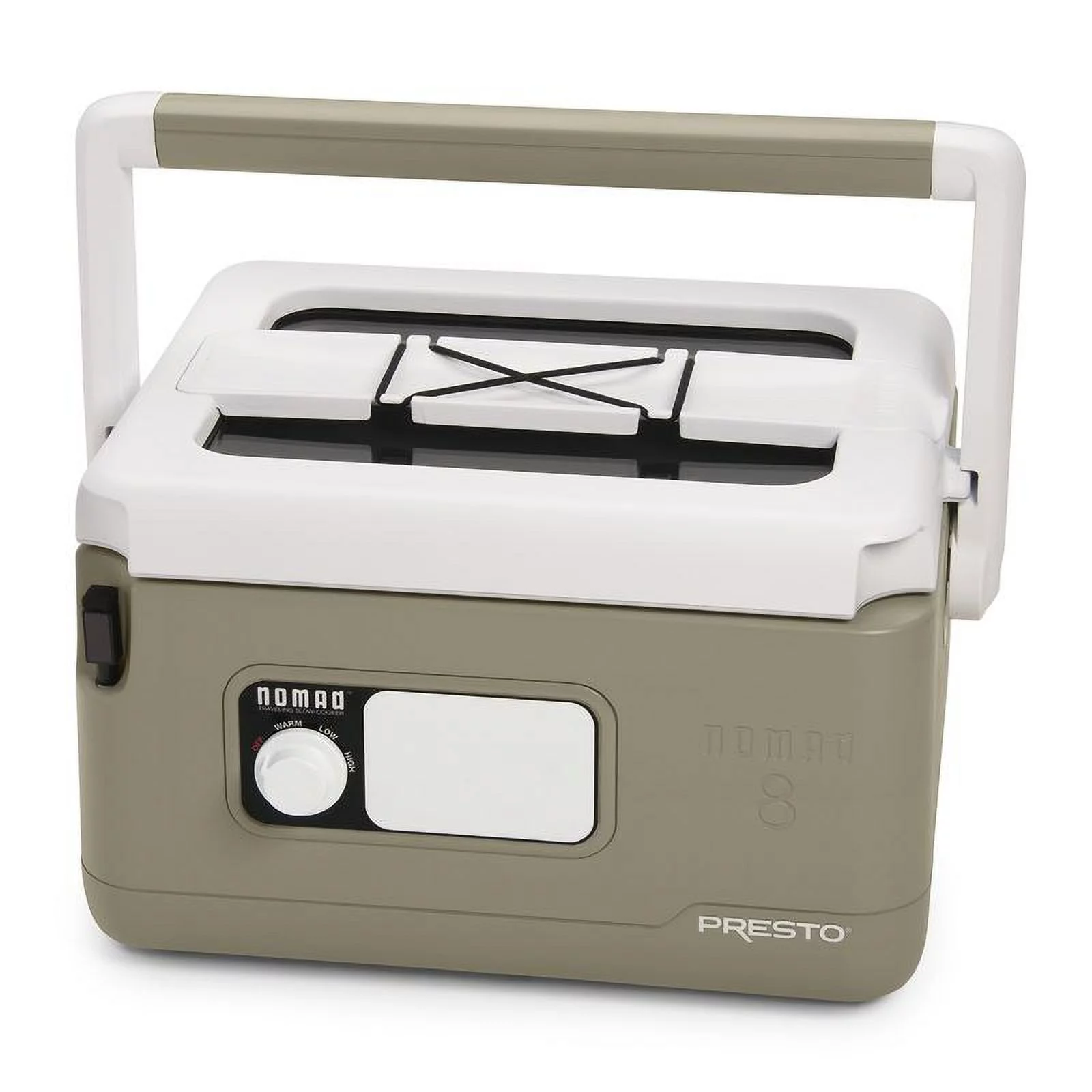 1PK Presto Nomad 8 qt. Brown Plastic Slow Cooker