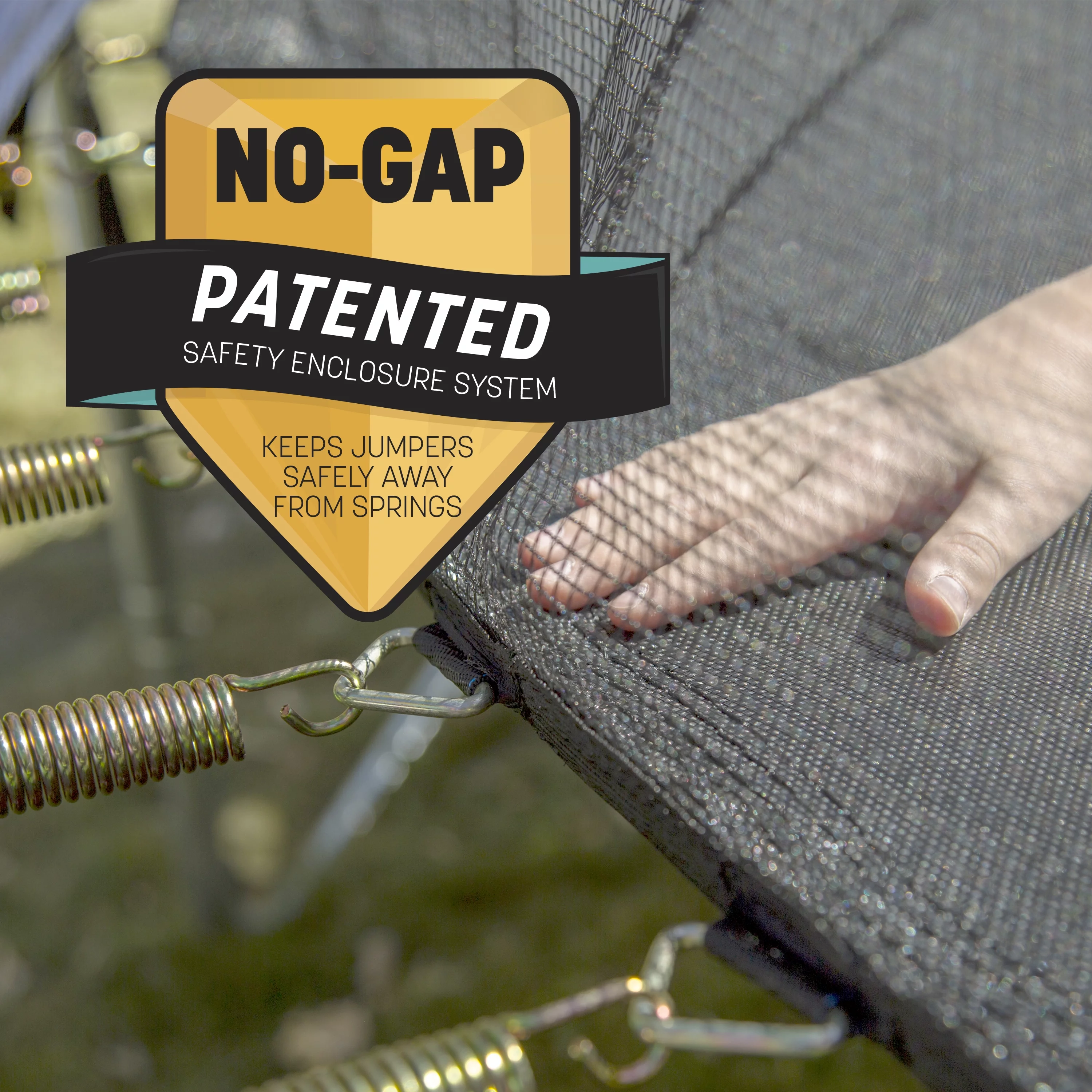 Skywalker Trampolines 11' Adventure Arena Trampoline with Enclosure - Imagination Garden