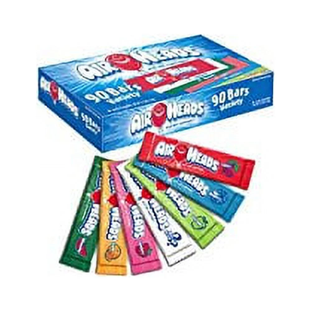 Airheads Singles Assorted Flavors - Total: 180 Ct (90 Ct X 2)