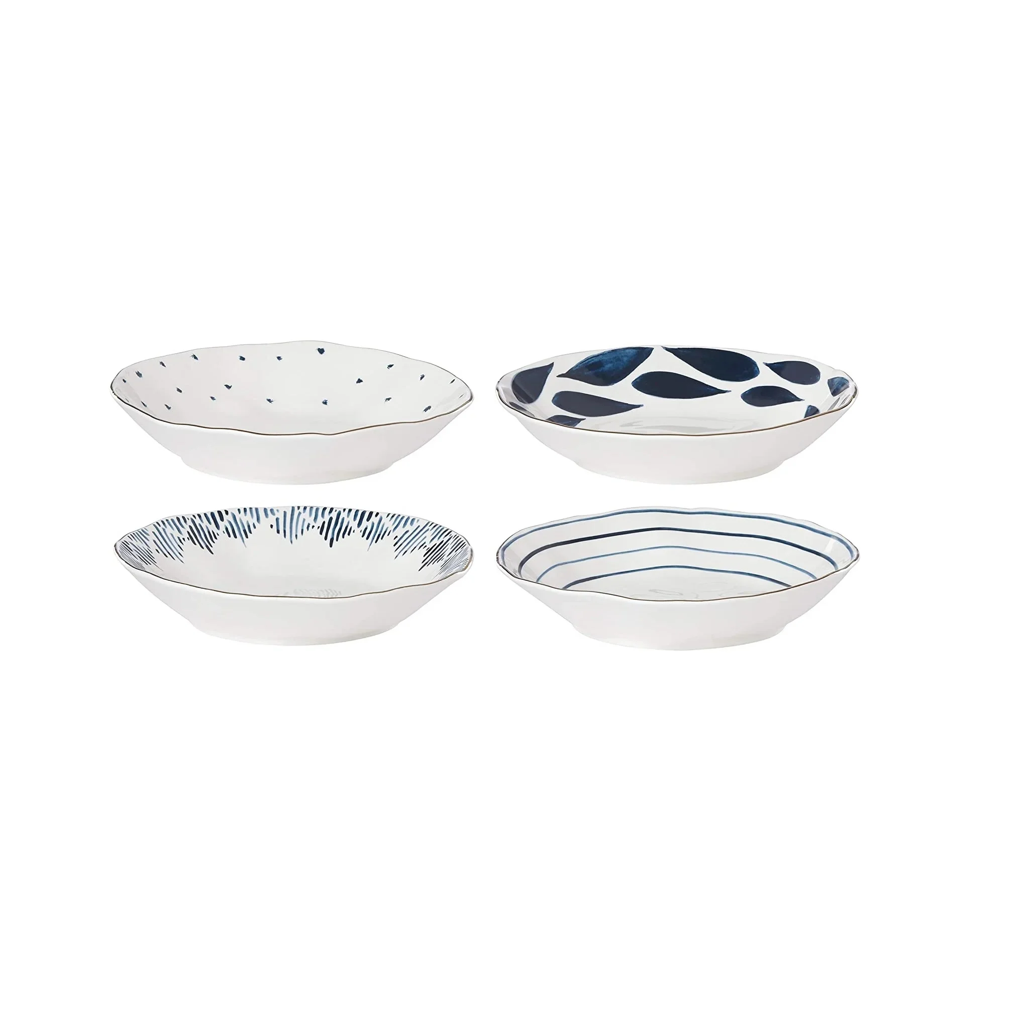 Lenox Blue Bay Pasta Bowl, Assorted Set of 4