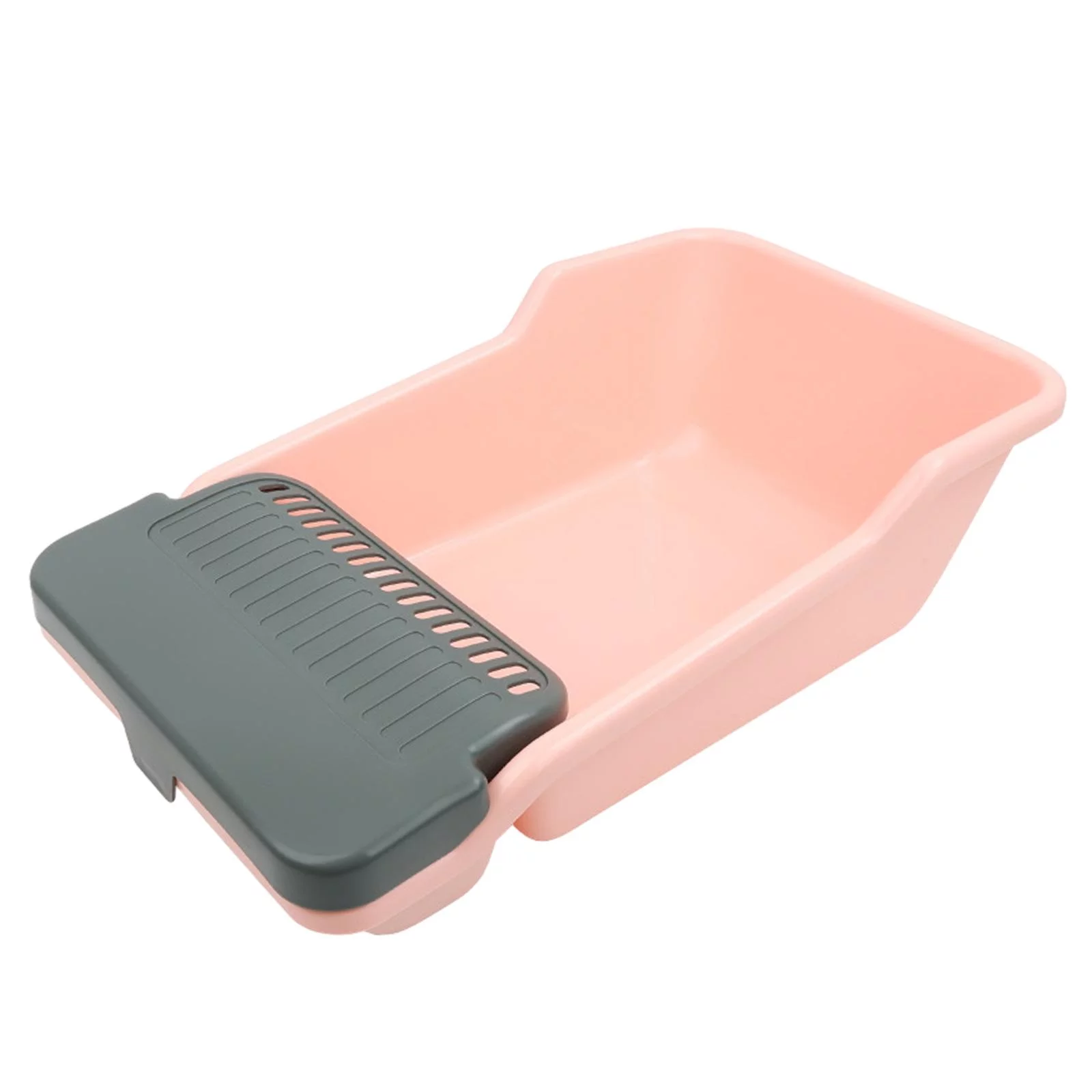 Cat Kitten Litter Pan Cat Sandbox Cat Sand Basin Large Capacity 22