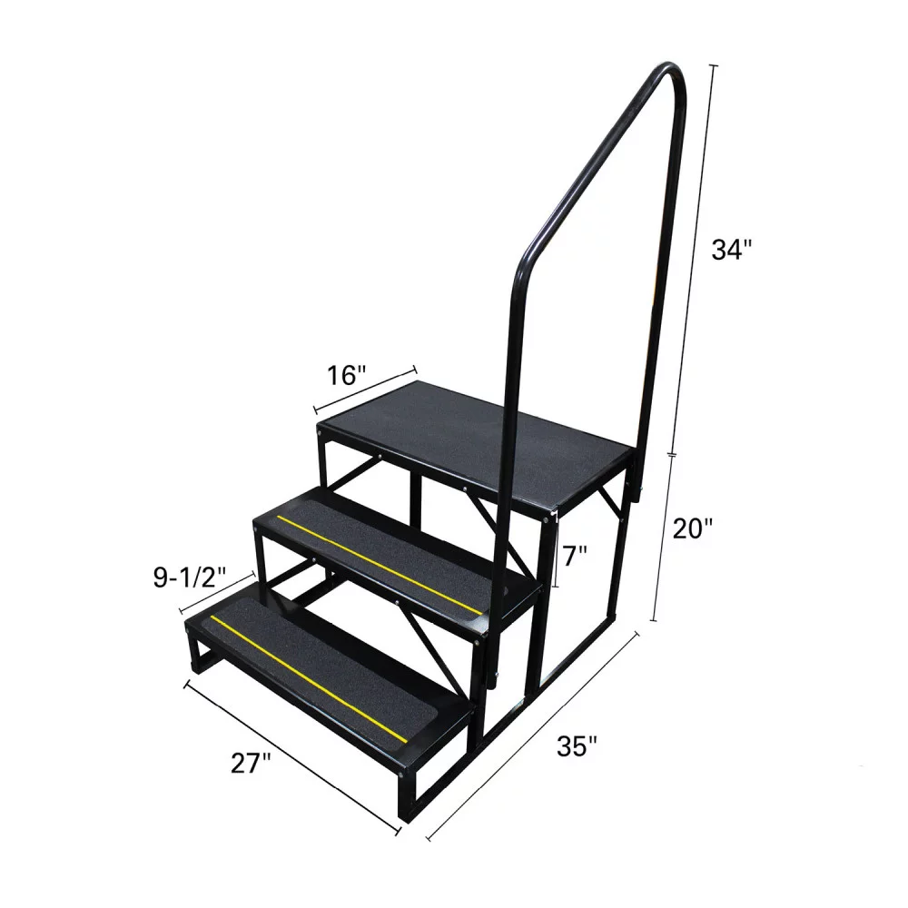 Quick Products QP-S5W2S Economy 5th Wheel Stair – 2-Step