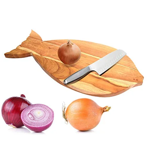 Teak Wood Chopping Board | Meat Board | Cutting Board for Vegetable Fruit Bread Pizza Serving Board